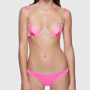 NWT Kiki De Montparnasse Le Shock Demi Bra & Brief Set